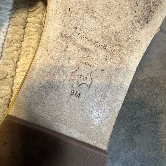 Tory Burch Mustard Yellow Slide Sandals - Picture 4 of 4